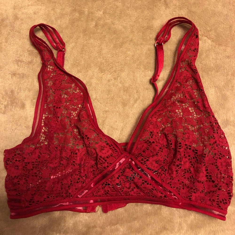 Victoria secret red bralette
